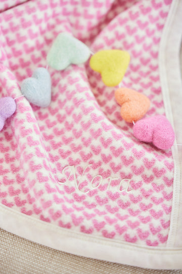 All My Heart Bubblegum Mini Blanket6