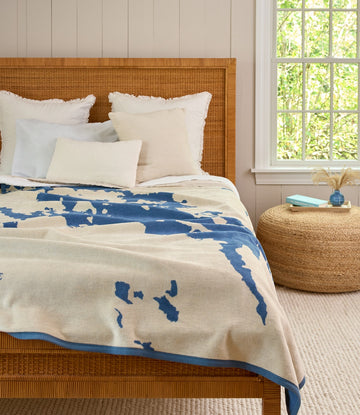 Lake Winnipesaukee Map Blanket2