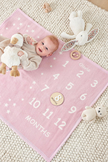 Milestone Mini Blush Blanket2