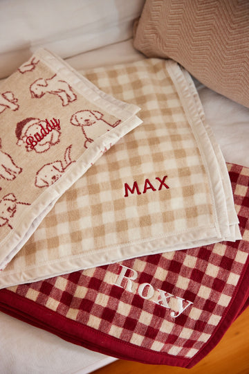 Gingham Rosewood Midi Blanket6
