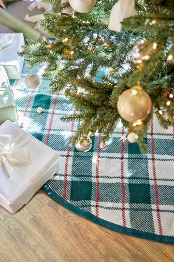 Christmas Check Christmas Tree Skirt