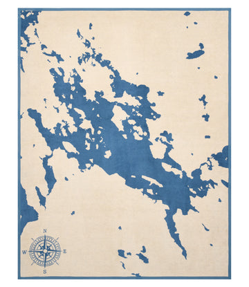 Lake Winnipesaukee Map Blanket1