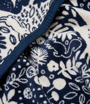 Whimsical Woods Navy Mini Blanket4