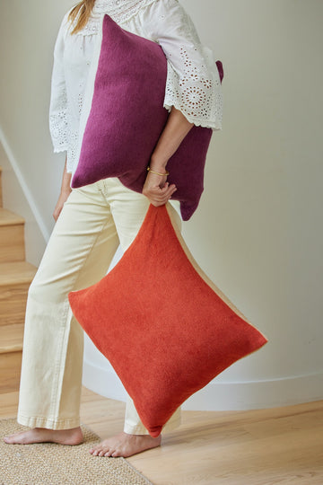 Contrast Solid Throw Pillow Covers