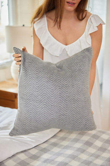 Herringbone throw hot sale pillow