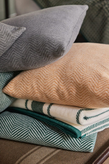 Bayside Herringbone Throw Pillow Covers ChappyWrap