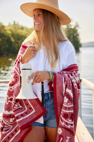 Vintage Red Bandana Blanket6