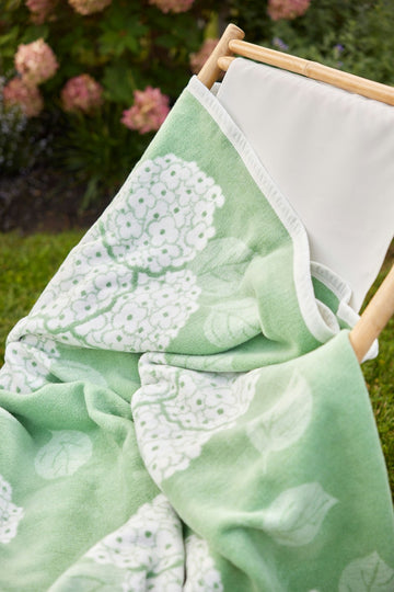 Hydrangeas Sage Blanket6