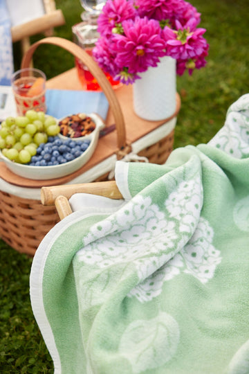 Hydrangeas Sage Blanket4