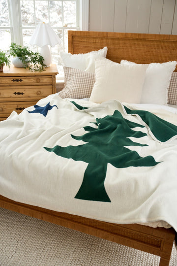 Maine Flag Blanket