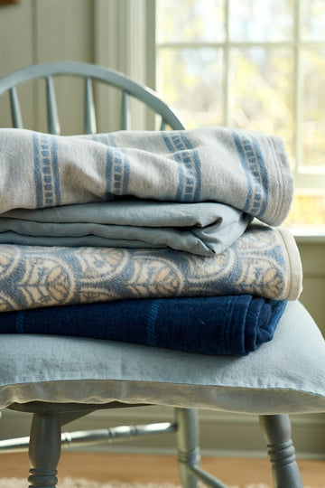 Windowpane Navy Lightweight Blanket5