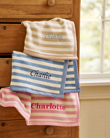 Sweet Pea Stripe Fog Mini Blanket9