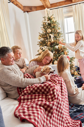 Gingham Rosewood Midi Blanket3