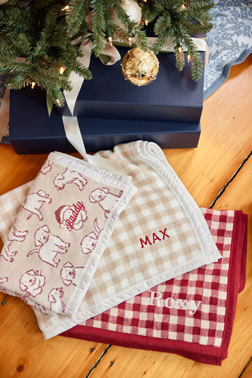 Gingham Rosewood Midi Blanket2