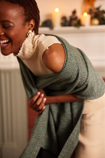 Bayside Herringbone Shawl