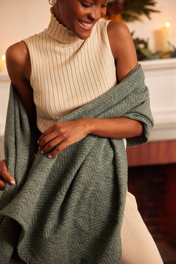 Bayside Herringbone Shawl3