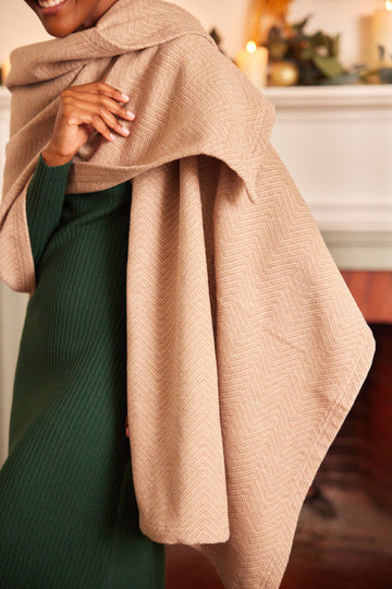 Bayside Herringbone Shawl