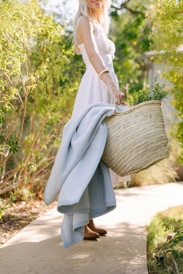 Harborview Herringbone Sky Blanket2