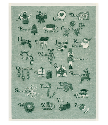 ABC's of Christmas Mini Blanket1