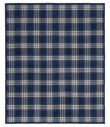 Autumn Plaid Vintage Blue Blanket ChappyWrap