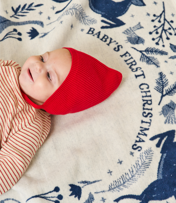 Baby's First Christmas Mini Blanket5