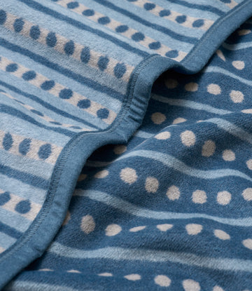 Beach Pebble Cornflower Blanket3