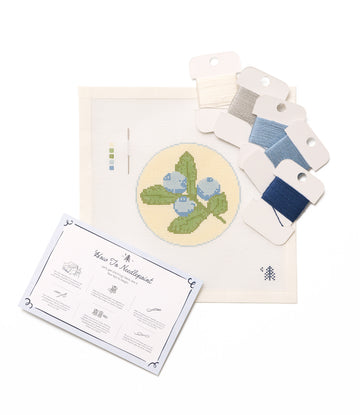 Blueberries Needlepoint Kit3
