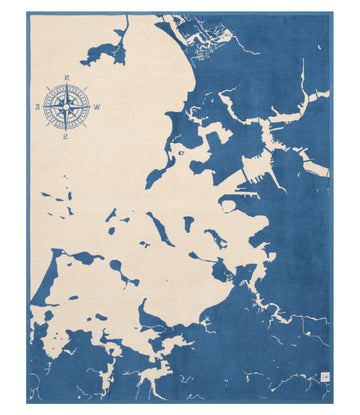 Boston Harbor Map Blanket5