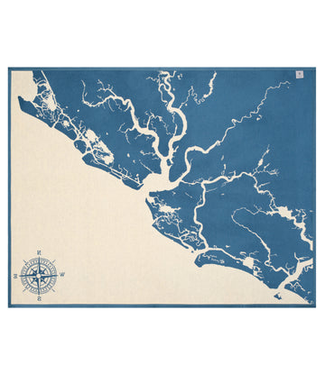 Charleston & Kiawah Map Blanket4