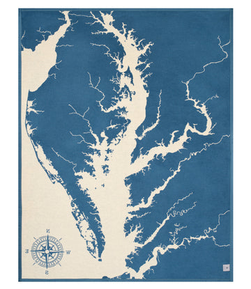 Chesapeake Bay Map Blanket5