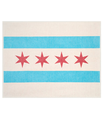 Chicago Flag Blanket