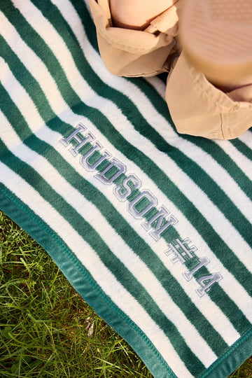 Sideline Stripe Evergreen Midi Blanket7