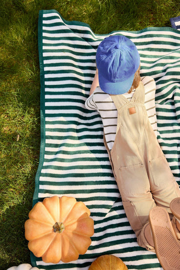 Sideline Stripe Evergreen Midi Blanket6