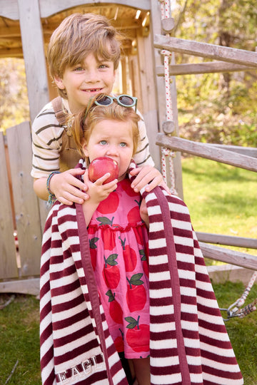 Sideline Stripe Maroon Midi Blanket5