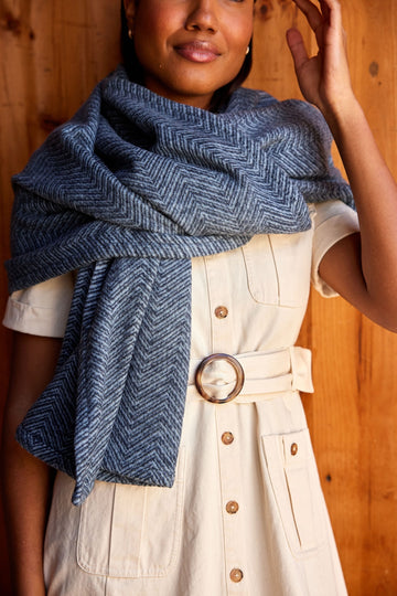 Bayside Herringbone Shawl