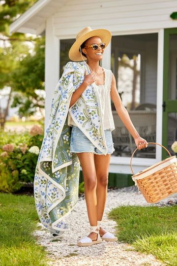 Farmhouse Flowers Blanket3