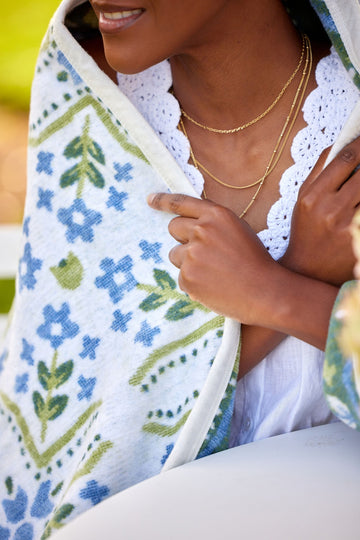 Farmhouse Flowers Blanket6