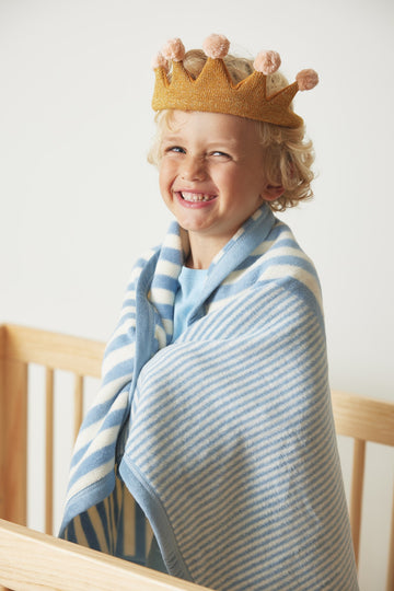 Sweet Pea Stripe Fog Mini Blanket3