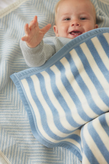 Sweet Pea Stripe Fog Mini Blanket8