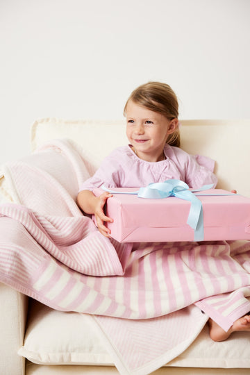 Sweet Pea Stripe Blush Mini Blanket6