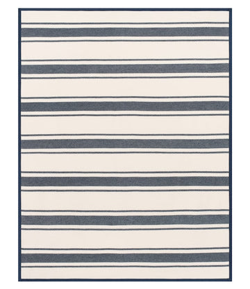 Dockside Stripe Navy Blanket