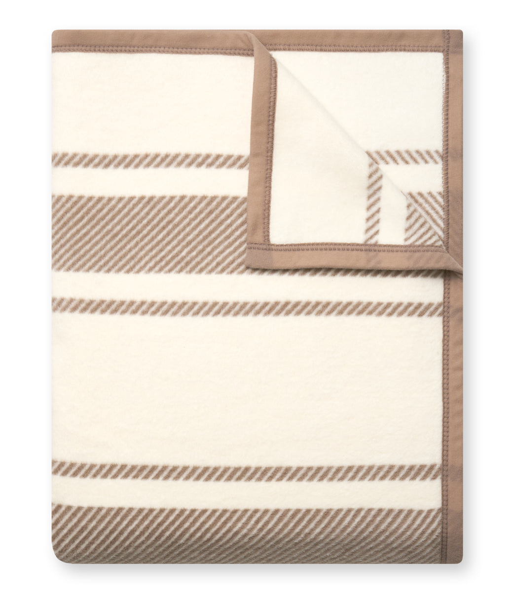 ChappyWrap Dockside Stripe Throw Blanket - Colorway: Sepia