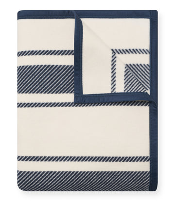 Dockside Stripe Navy Blanket