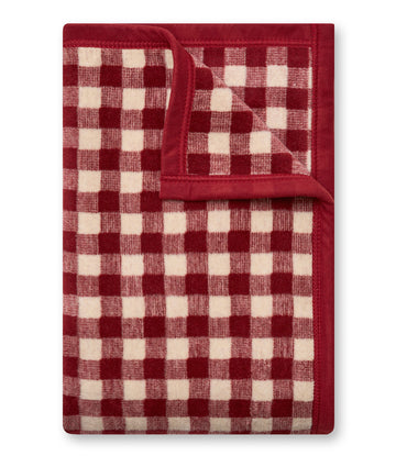 Gingham Rosewood Midi Blanket