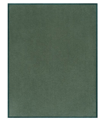 Harborview Herringbone Forest Green Blanket