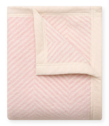 Harborview Herringbone Ballet Pink Mini Blanket3
