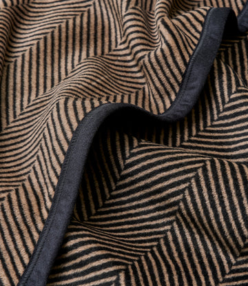 Harborview Herringbone Black Walnut Blanket4