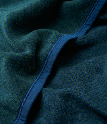 Harborview Herringbone Blue Spruce Blanket5