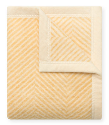Harborview Herringbone Butter Yellow Mini Blanket3