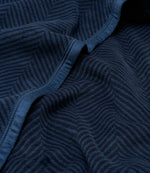 Harborview Herringbone Deep Sea Blanket